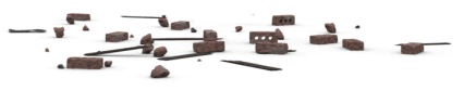 Download Stock Image: Brick Rubble Pile HD 2K