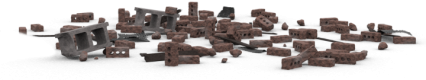 Download Stock Image: Brick Rubble Pile HD 3K