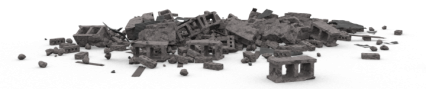 Download Stock Image: Concrete Rubble Pile HD 3K