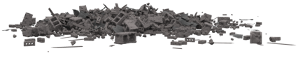 Download Stock Image: Concrete Rubble Pile HD 3K