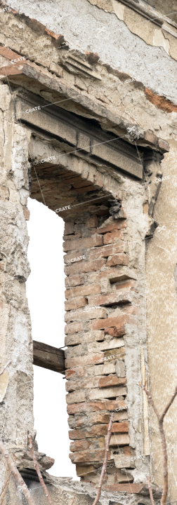 Damaged Window HD 3K Stock Image