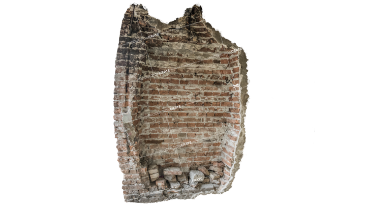 Broken Wall HD 7K Stock Image