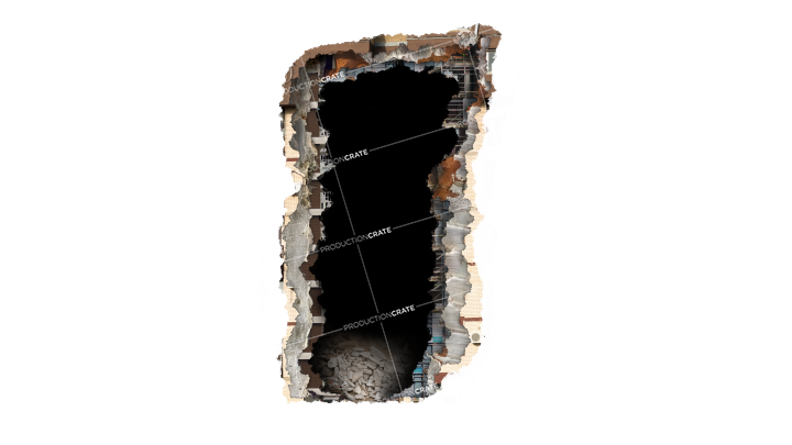 Damaged Building Structure HD 7K Stock Image