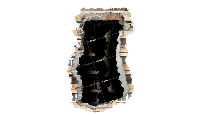 Damaged Building Structure HD 7K Stock Image
