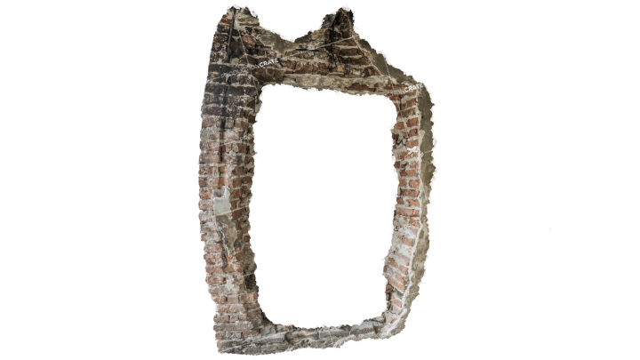 Graphicscrate Broken Wall 1 Hollow HD 7K Stock Image