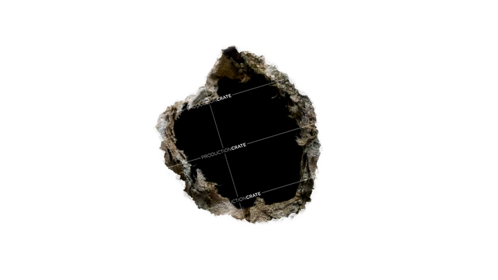 Graphicscrate Broken Wall 2 Masked HD 7K Stock Image