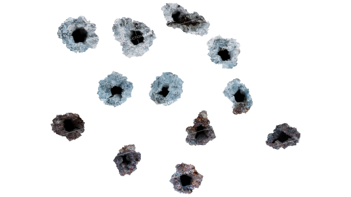 Bullet Hole HD 7K Stock Image