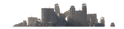 Download Stock Image: Apocalyptic City Backdrop HD 2K