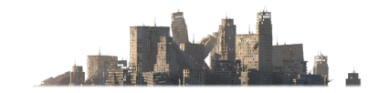 Download Stock Image: Apocalyptic City Backdrop HD 2K