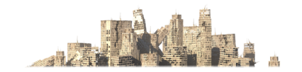 Download Stock Image: Apocalyptic City Backdrop HD 2K