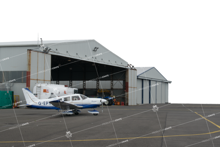 Airport Hangar HD 6K Stock Image