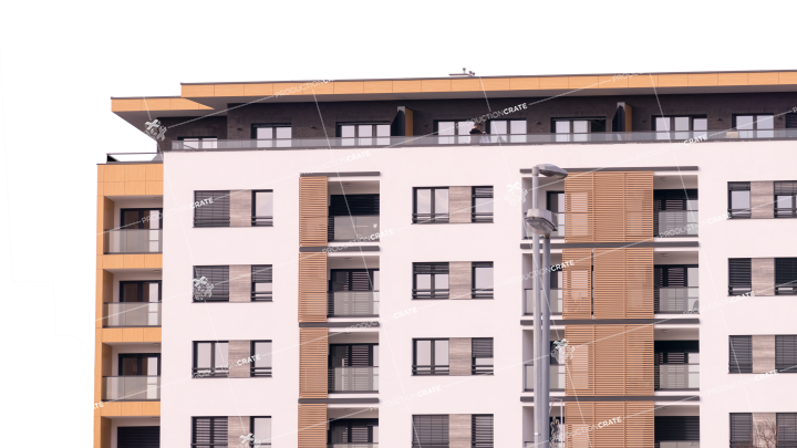 Building Apartment Structure HD 7K Stock Image