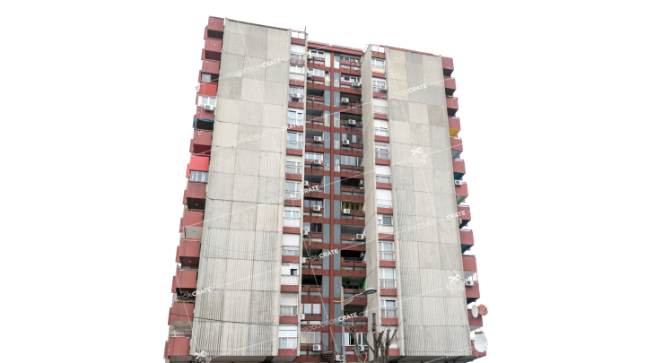 Building Apartment Structure HD 7K Stock Image