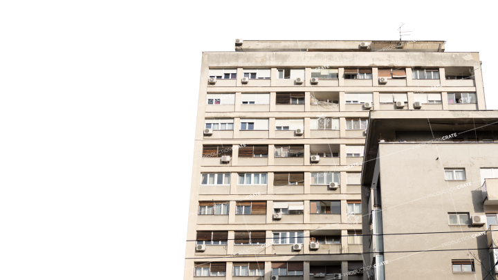 Building Apartment Structure HD 7K Stock Image