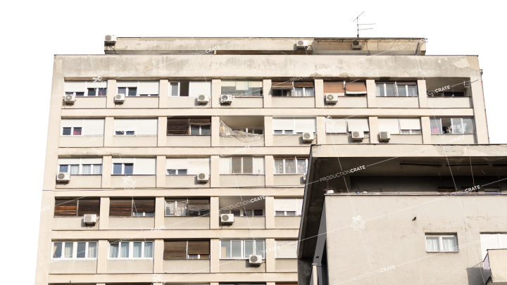 Building Apartment Structure HD 7K Stock Image