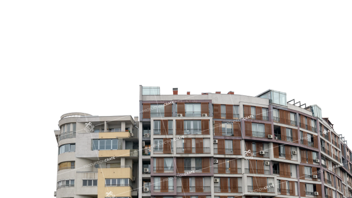Building Apartment Structure HD 7K Stock Image
