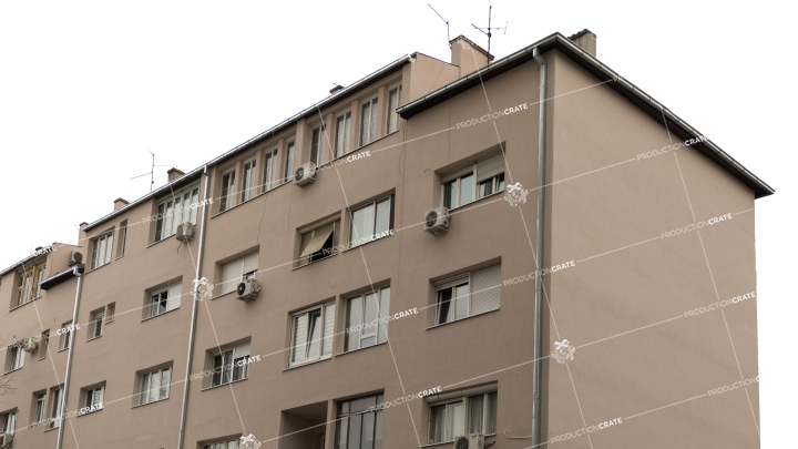 Building Apartment Structure HD 7K Stock Image