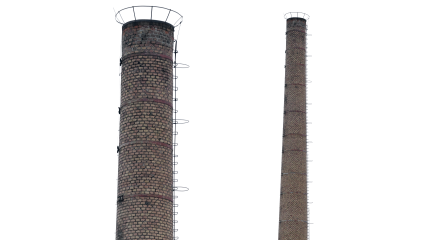 Download Stock Image: Building Chimney Towers HD 7K