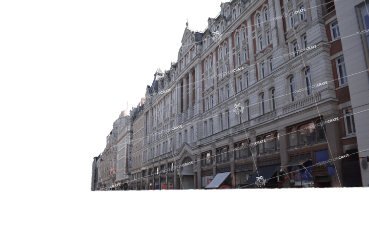 Building Street HD 6K Stock Image