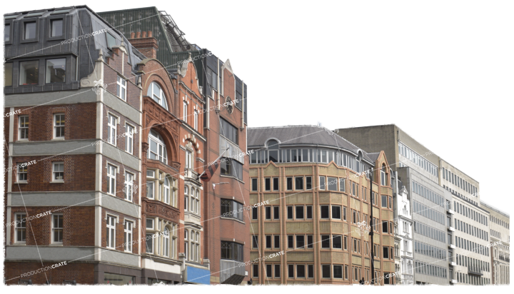 City Street Backdrop HD 4K Stock Image