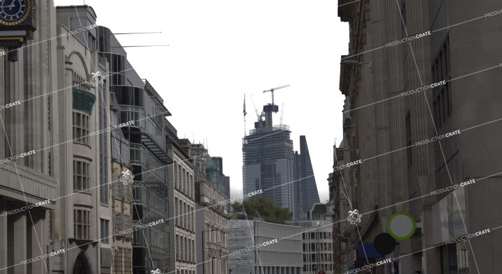 City Street Backdrop HD 6K Stock Image