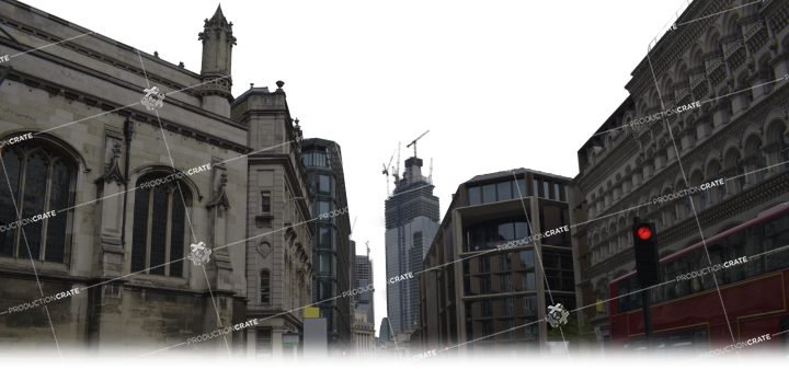 City Street Backdrop HD 6K Stock Image