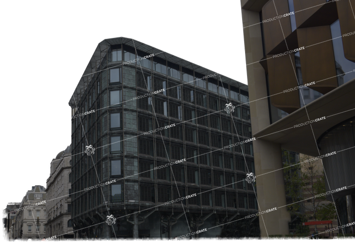 City Street Backdrop HD 5K Stock Image