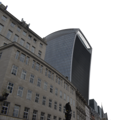 Download Stock Image: City Street Backdrop 8 Looking Up HD 3K