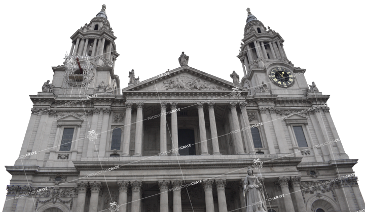 Grand Stone Church HD 6K Stock Image