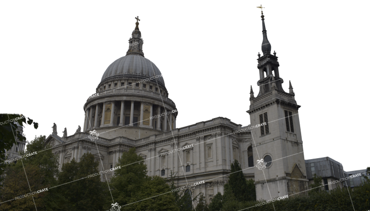 Grand Stone Church HD 6K Stock Image