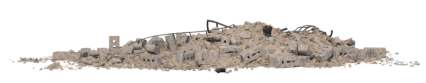 Download Stock Image: Debris Rubble Pile HD 3K
