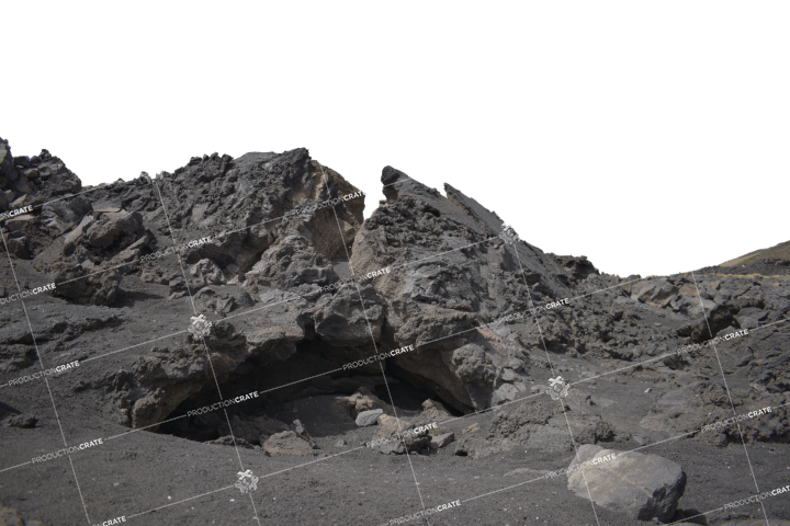 Black Terrain HD 6K Stock Image