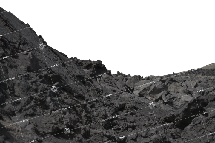 Black Terrain HD 6K Stock Image