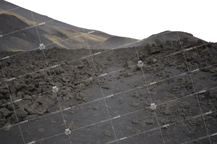 Black Terrain HD 6K Stock Image