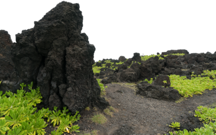 Download Stock Image: Black Terrain HD 8K