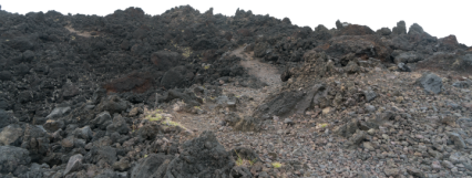 Download Stock Image: Black Terrain HD 8K