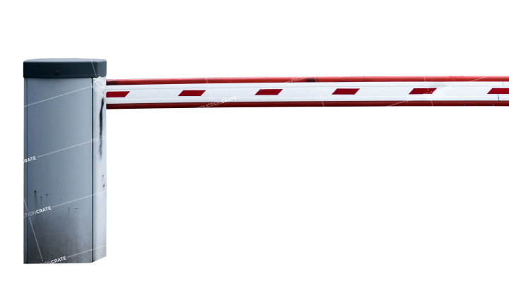 GraphicsCrate Security Road Barrier HD 7K Stock Image