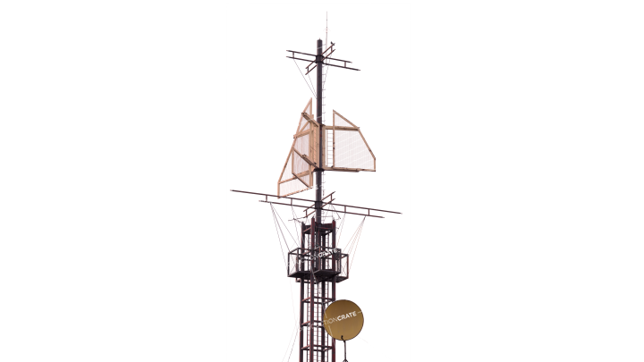 GraphicsCrate Security Tower Communications HD 7K Stock Image