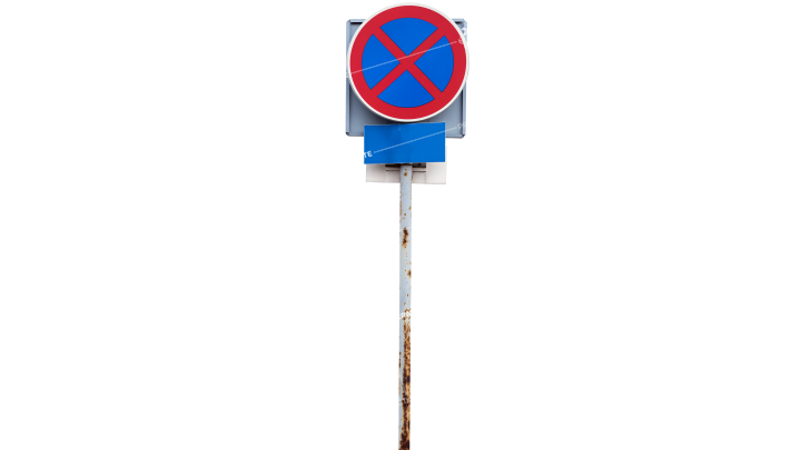 GraphicsCrate Signs No Crossing HD 7K Stock Image