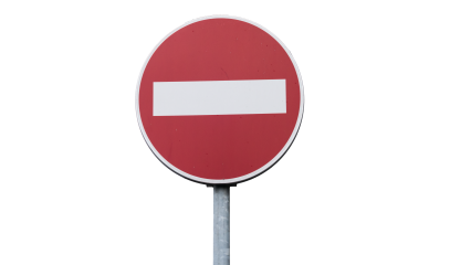 Download Stock Image: Signs No Entry HD 7K
