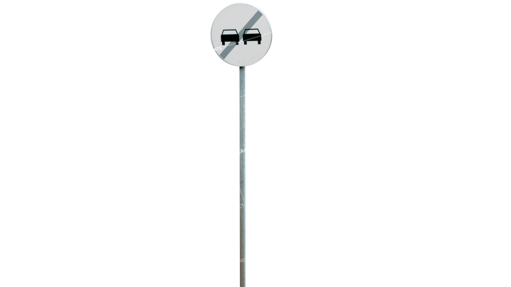 Signs No Passing HD 7K Stock Image
