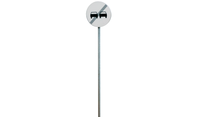 Download Stock Image: Signs No Passing HD 7K