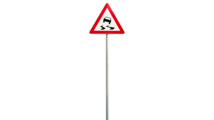 Download Stock Image: Signs Slippery When Wet HD 7K