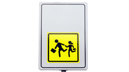 Download Stock Image: Signs Watch Out For Crossers HD 7K