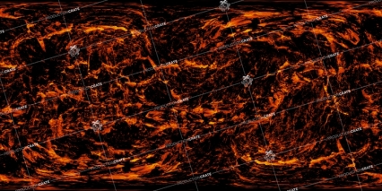 Download Stock Image: Lava Planet 2 Illumination HD 15K