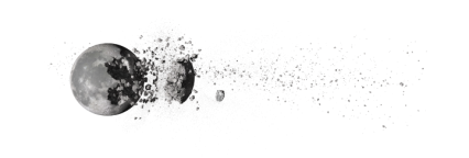 Download Stock Image: Moon Explosion Debris HD 5K