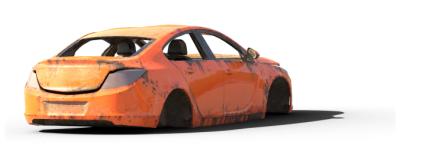 Download Stock Image: Damaged Car HD 2K