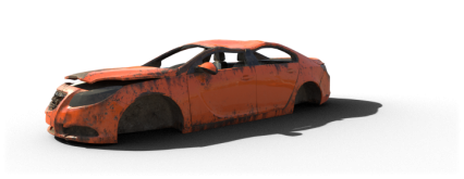 Download Stock Image: Damaged Car HD 2K