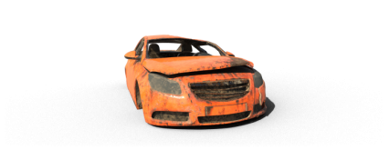 Download Stock Image: Damaged Car HD 2K