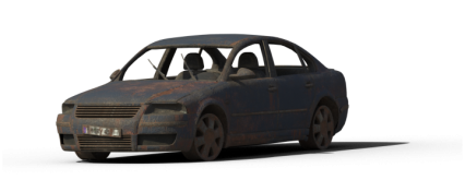 Download Stock Image: Damaged Car HD 2K
